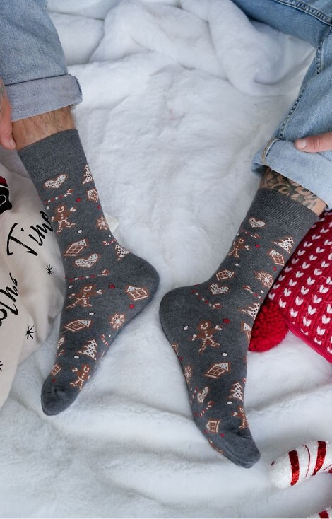 Skarpety Milena 1290-037 Świateczne Pierniki 39-46