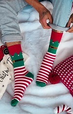 Skarpety Milena 1290-038 Elf świateczne 39-46