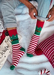 Skarpety Milena 1290-038 Elf świateczne 39-46