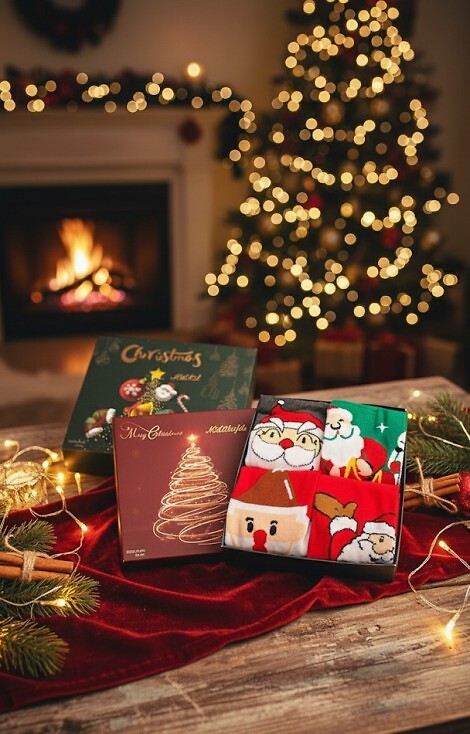 Skarpety WiK M898 Merry Christmas Pudełko A'4 35-46