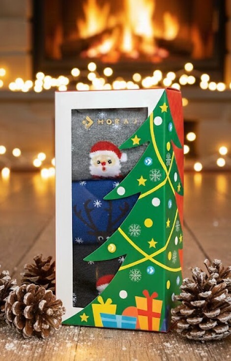 Skarpety Moraj CSLS 450-003/3 A'3 Świąteczne Pudełko 35-41