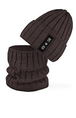 Komplet AJS 50-251 Czapka+tuba męski