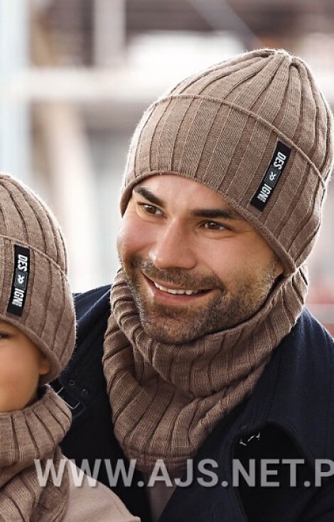 Komplet AJS 50-251 Czapka+tuba męski