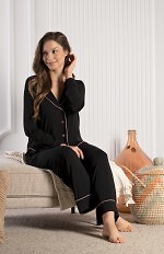 Piżama Mademoiselle Sommeil CC0154 Midnight Ease dł/r S-XL rozpinana