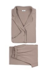 Piżama Mademoiselle Sommeil CC0153 Mocca Ease dł/r S-XL rozpinana