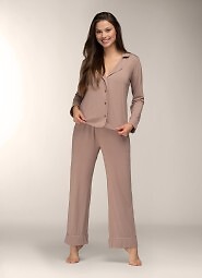 Piżama Mademoiselle Sommeil CC0153 Mocca Ease dł/r S-XL rozpinana
