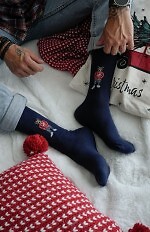 Skarpety Milena 0125-099 Misiek W Sweterze 39-46