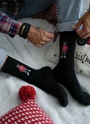 Skarpety Milena 0125-099 Misiek W Sweterze 39-46