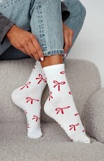 Skarpety Milena 0200-198 Kokardki 37-41