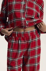 Piżama Henderson Ladies 43716 Dalisa dł/r S-3XL rozpinana