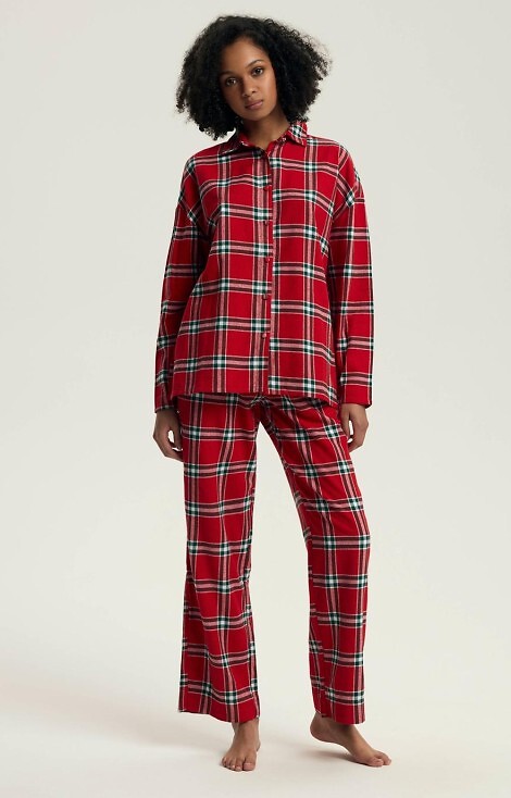 Piżama Henderson Ladies 43716 Dalisa dł/r S-3XL rozpinana