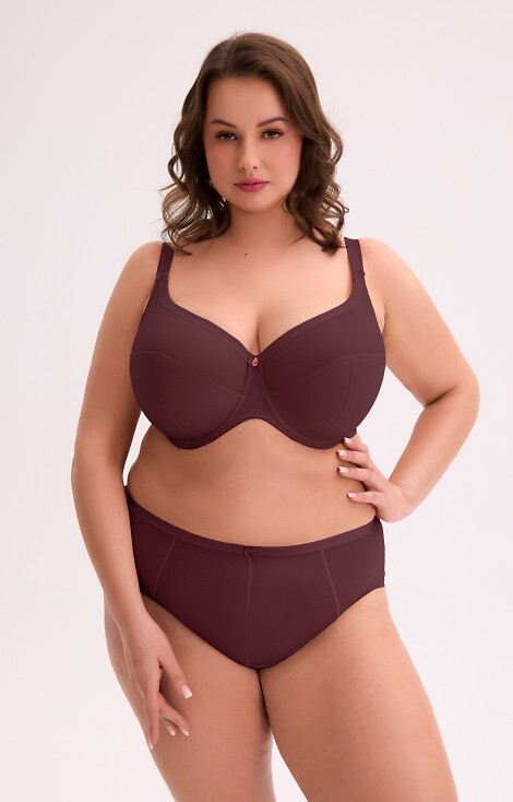 Biustonosz semi soft Gaia BS 1058 Maxi Wino