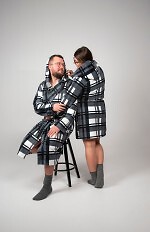 Szlafrok De Lafense 034 Kocyk M-2XL męski