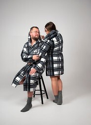 Szlafrok De Lafense 034 Kocyk M-2XL męski