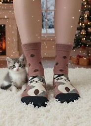 Skarpety WiK 002 Angora Damskie 02 Koty 35-42