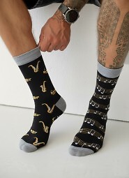 Skarpety Milena 0125-078 Trąbki I Saksofon 43-46