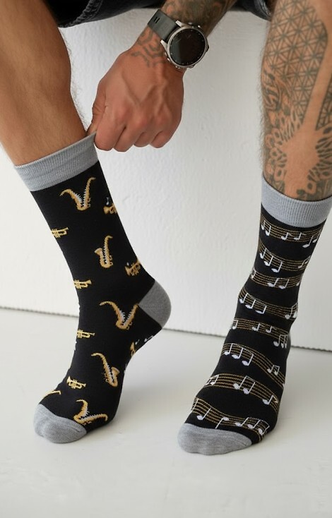 Skarpety Milena 0125-078 Trąbki I Saksofon 43-46