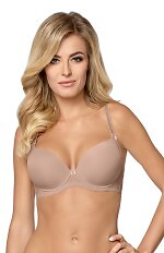 Biustonosz push-up Mefemi Ida Mocca