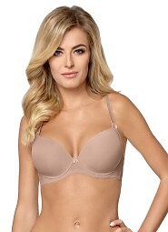 Biustonosz push-up Mefemi Ida Mocca