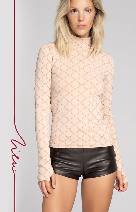 Zień Gatta 43155 Seamless Monogram Turtleneck