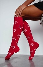 Podkolanówki Milena 0248-016 Kokardki 37-41