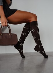 Podkolanówki Milena 0248-016 Kokardki 37-41