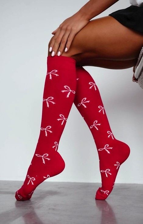 Podkolanówki Milena 0248-016 Kokardki 37-41