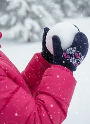 Rękawiczki YOCLUB RED-0020G Sznurek