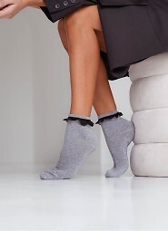 Skarpety Milena 0897 Koronka Damskie 37-41