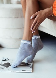 Skarpety Milena 0897 Koronka Damskie 37-41