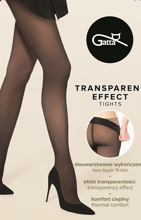 Rajstopy Gatta Transparent Effect Tights 50 den 2-4