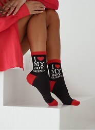 Skarpety Milena 0200-151 I Love My Boyfriend 37-41
