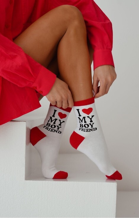Skarpety Milena 0200-151 I Love My Boyfriend 37-41