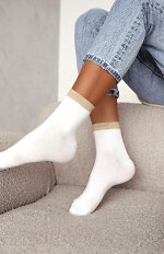 Skarpety Milena 0200-200 ściągacz Lurex 37-41