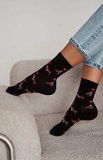 Skarpety Milena 0200-201 Jamniki Walentynki 37-41