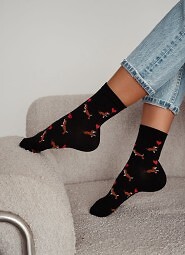 Skarpety Milena 0200-201 Jamniki Walentynki 37-41