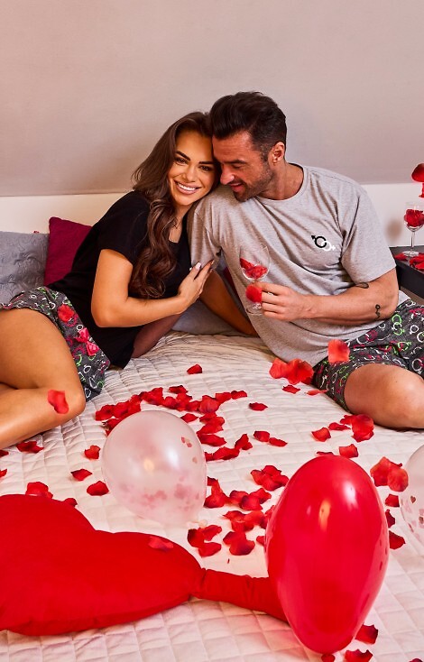 Piżama Cornette 520/334 Love Symbols kr/r S-XL