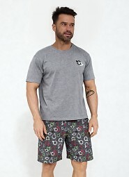 Piżama Cornette 326/206 Love Symbols kr/r 3XL-5XL