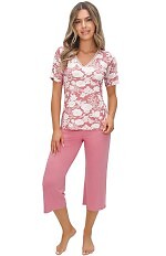 Piżama Donna Tina 3/4 kr/r S-2XL