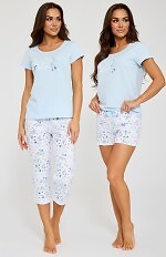 Piżama Cornette 466/344 Delicate kr/r trzyczęściowa S-2XL