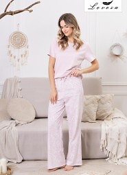 Piżama Leveza 1711 Dalia kr/r M-2XL