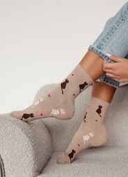 Skarpety Milena 0200-205 Koty I Serduszka 37-41
