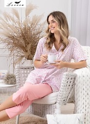 Piżama Leveza 1722 Odetta kr/r M-2XL