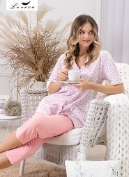 Piżama Leveza 1722 Odetta kr/r M-2XL