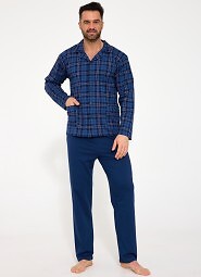 Piżama Cornette 114/84 dł/r S-2XL męska rozpinana