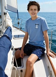 Piżama Cornette Young Boy 790/127 Pacific kr/r 134-164