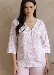 Piżama Taro 3574 Lucinda 3/4 2XL-3XL W26