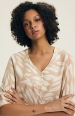 Piżama Henderson Ladies 43688 Dextra 3/4 S-3XL rozpinana