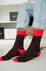 Skarpety Milena 0125-139 Kontury Serc 39-46