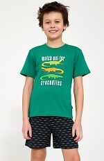 Piżama Cornette Young Boy 790/125 Crocodiles kr/r 134-164